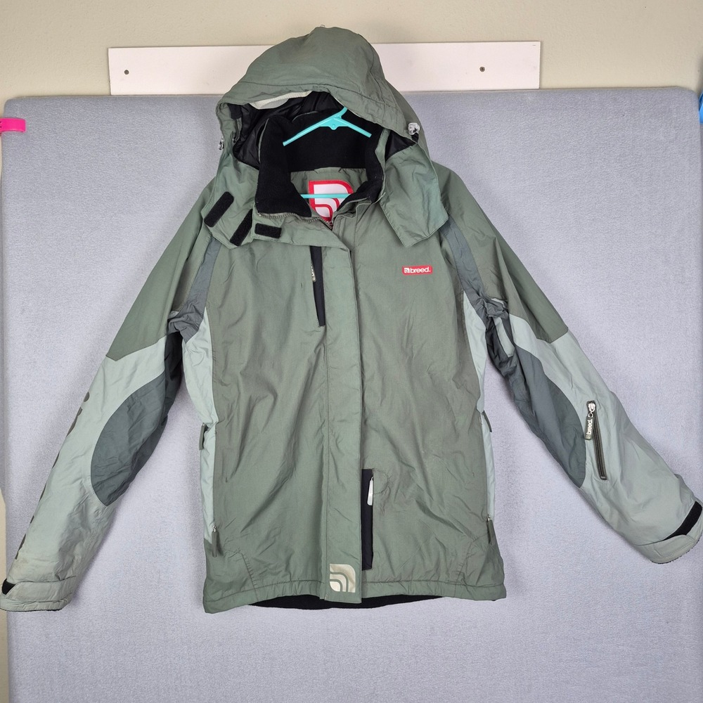 Breed Men's XL Softshell Jacket Sage Green‎ Windbreaker Gorpcore Snowboarding